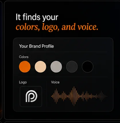 Encuentra tus colores, tu logo y tu voz.
