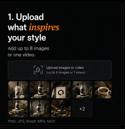 1. Sube lo que te inspira.