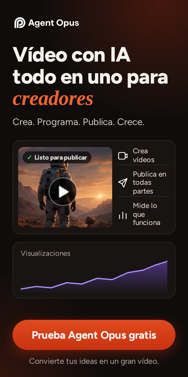 Agent Opus — Convierte tu idea en un vídeo: crea vídeos con IA a partir de ideas en cualquier formato.