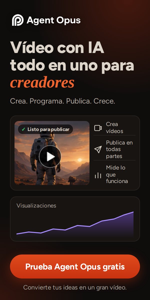 Agent Opus — Convierte tu idea en un vídeo: crea vídeos con IA a partir de ideas en cualquier formato.